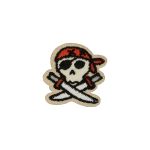 Самоклеящаяся аппликация (патч) №02, 1 шт, 01-224 Череп пирата 3.2х3.2 см, Gamma ETR