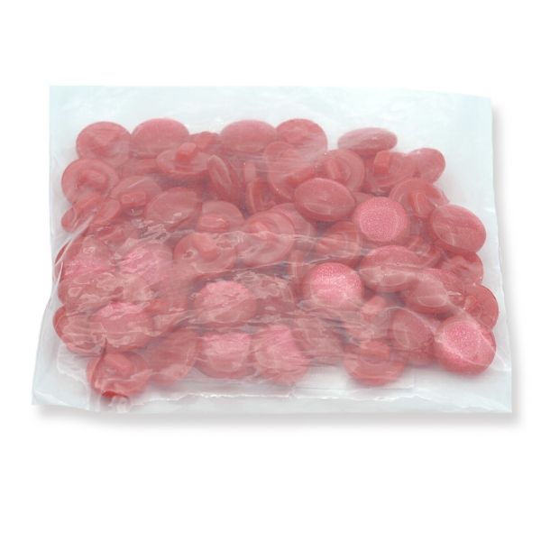 Пуговицы на ножке 22L (14мм), пластик (col.08 ярко-красный), 72 шт, CR P-45