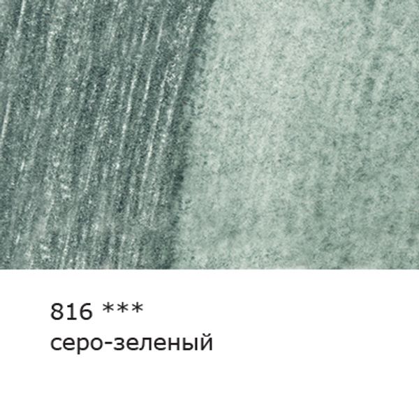 Карандаш акварельный художественный заточенный, 6 шт, 816 Серо-зеленый (Gray green), Vista-Artista Gallery VGWP