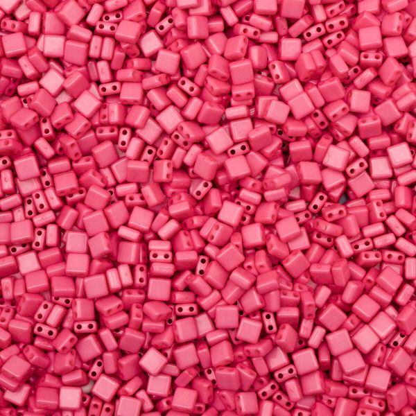 Бусины пластик 6х6х3 мм, 500 г, 2 отв., пл. квадрат, 13 розовый, Astra&Craft, 7739891/77393007429