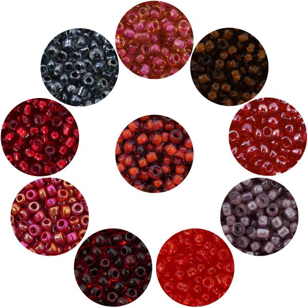 Набор бисера 11/0 ассорти №19 в тубе, 10 цветов, Astra&Craft