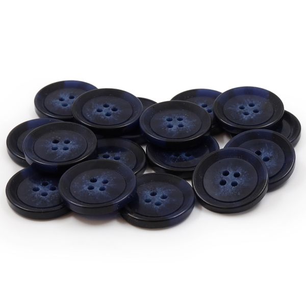 Пуговицы 4 прокола 44L (col.E (т. синий)), 36 шт