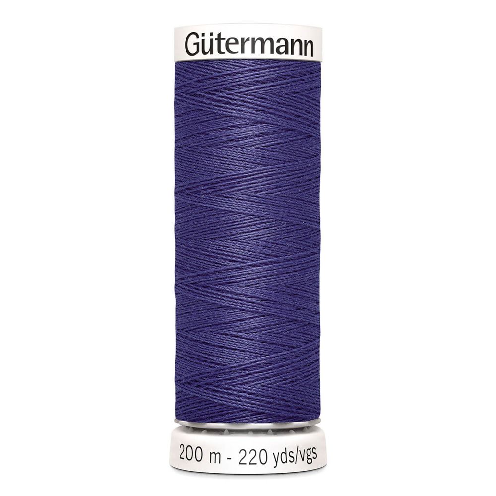 Нитки универсальные Gutermann Sew-all 100 (200 метров), 5 кат. | 086 фиолетовый джинс