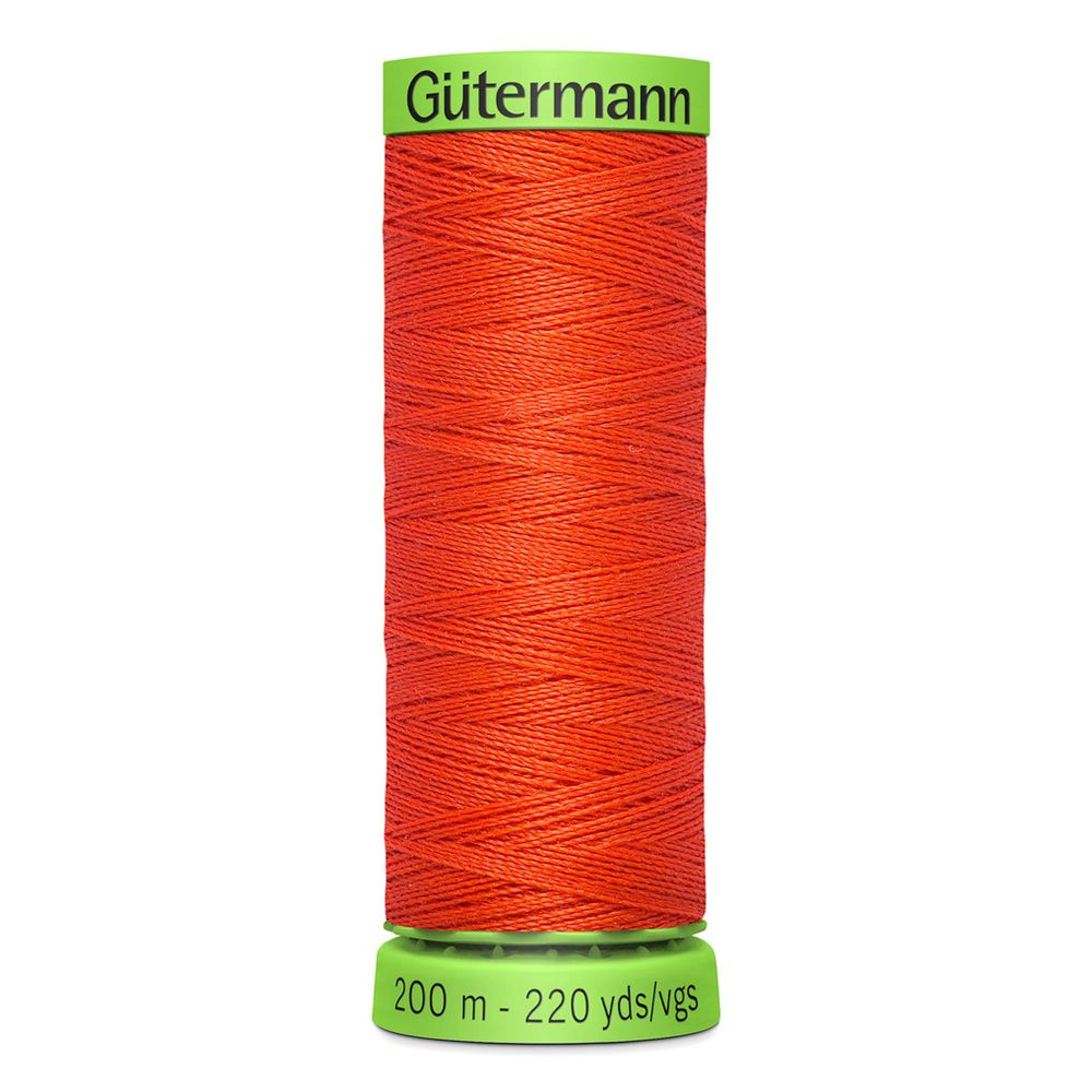 Нитки для тонких тканей Gutermann Extra Fine 150, 200м, 155 яркий апельсин, 5 катушек