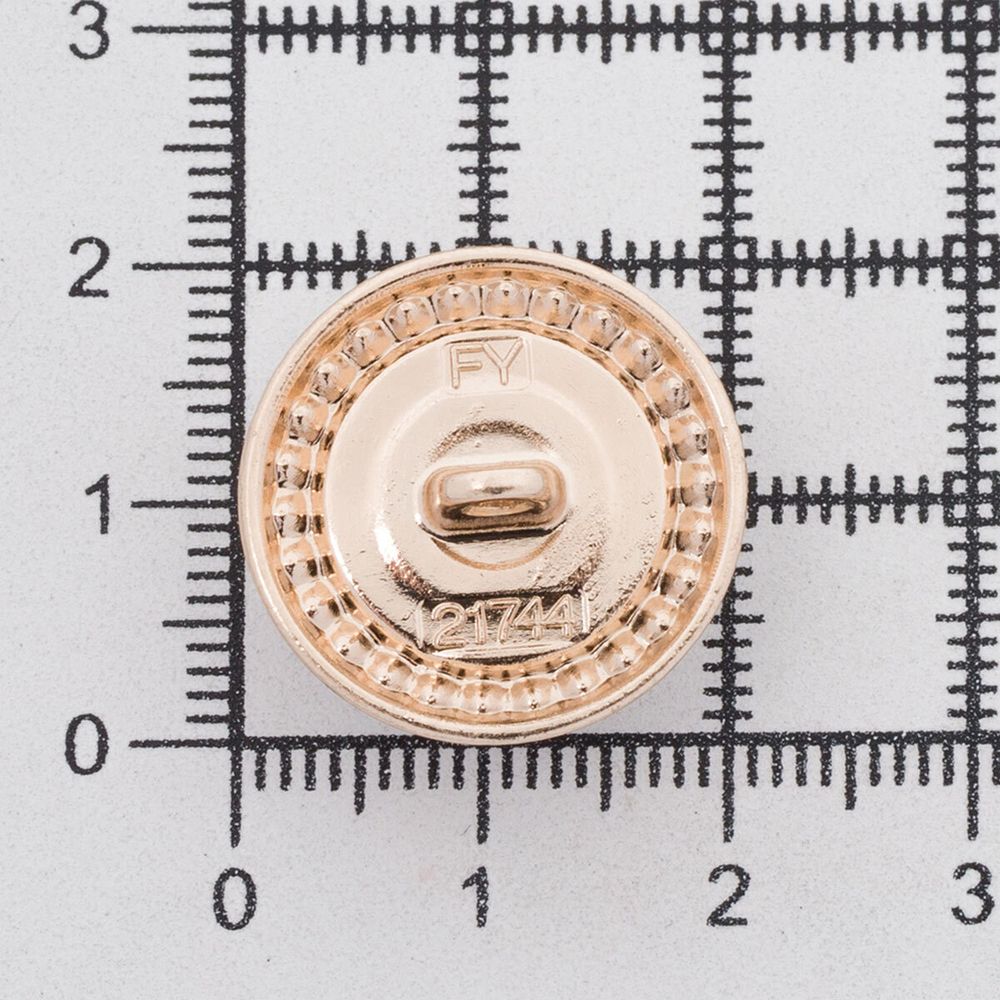 Пуговицы на ножке 32L=20 мм, металл, Gold (золотой), 10 шт, MP15