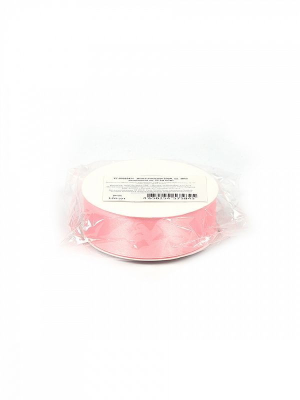 Лента атласная 1-сторонняя 25.0 мм / 22.5±1 метра, 3053 св.розовый, Magic4Hobby