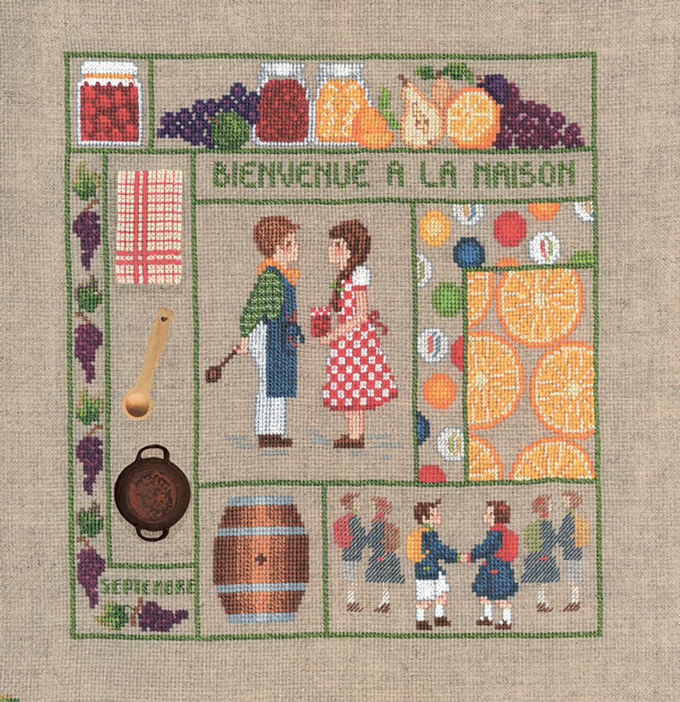 Le Bonheur des Dames, Bienvenue Septembre (Добро пожаловать, сентябрь), 21х23 см /TOS/