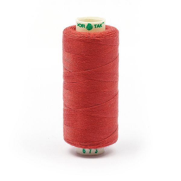 Нитки швейные бытовые Dor Tak 40/2, 366 м / 10 кат., 673 розовый