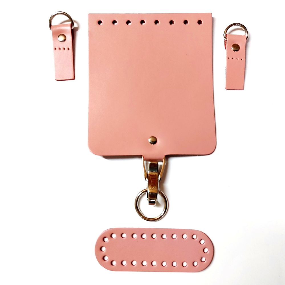 Набор для мини-сумки цв. пудра (нат. кожа) /TOS/