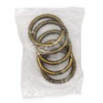 Карабин металл кольцо 38.0 мм (50х50 мм), латунь, 5 шт