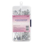 Булавки безопасные в пластиковой коробке, ассорти, 174 шт, Hobby&Pro