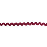 Тесьма отделочная зигзаг 9 мм, / 20 метров, бордовый, Blitz