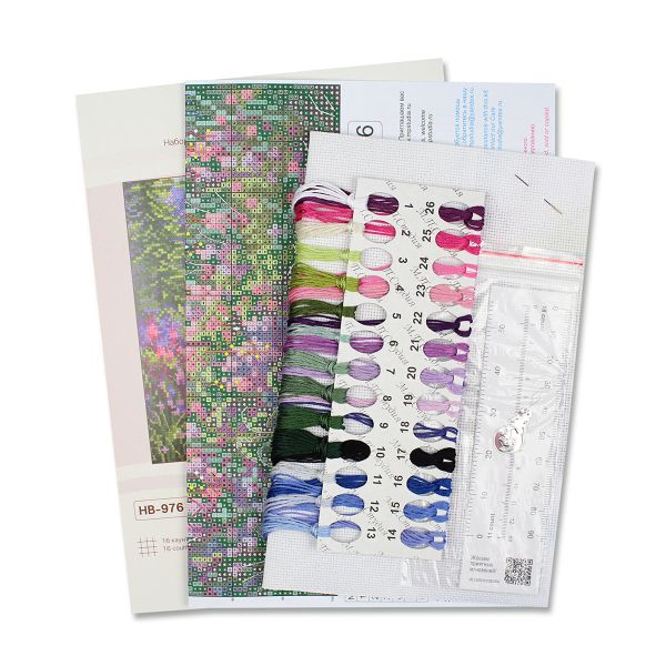 Набор для вышивания нитками МП Студия, Туманное утро 16х16см