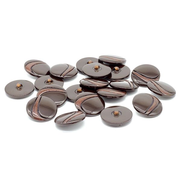 Пуговицы на ножке 3.01-1294-34, коричневый, 20 шт