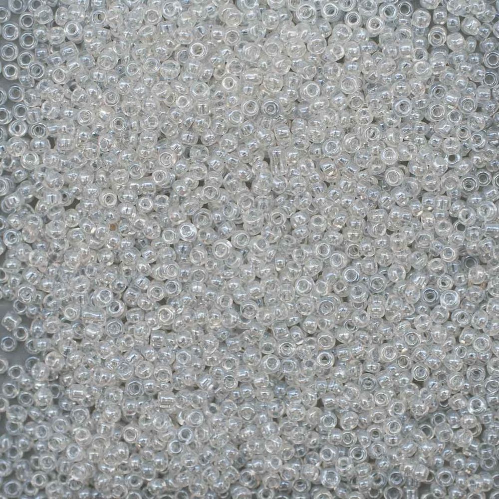 Бисер Astra&Craft 11/0 (2.1 мм), 200 г (10х20 г), цв. 101 белый/прозр.глянцевый