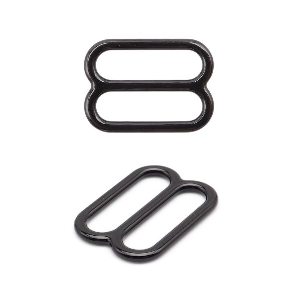 Рамки-регуляторы для бюстгальтера металл 12.0 мм, 20 шт, черный, ГВ1008