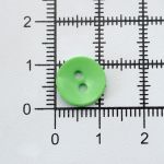 Пуговицы 2 прокола 18L, 11 мм, (Green1 (зеленый1)), NE74, 144 шт