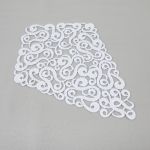 Пришивная кружевная вставка 160 мм, гипюр, 10 шт, Турция, белый, Gamma GIC-22-01