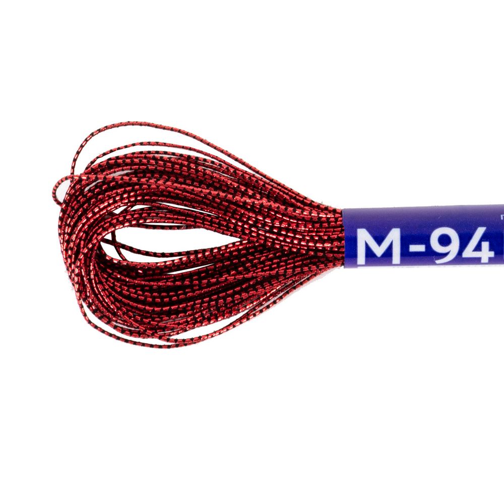 Мулине Gamma металлик JT 12 мотков по 11 метров, M-94 красный, Gamma MOULINE