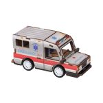 Пазл объемный 3D, 19 элементов, Серия Транспорт (мини), Скорая помощь, Rezark ROM-01