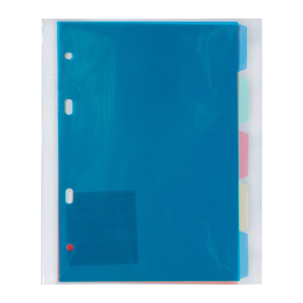 Разделитель листов пластиковый A5, 5 шт, EC270040204 песок, ассорти, Expert Complete EC270040204