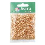 Бусины пластик (жемчуг) 3х6 мм, 15 г, Astra&Craft, J534 карамель
