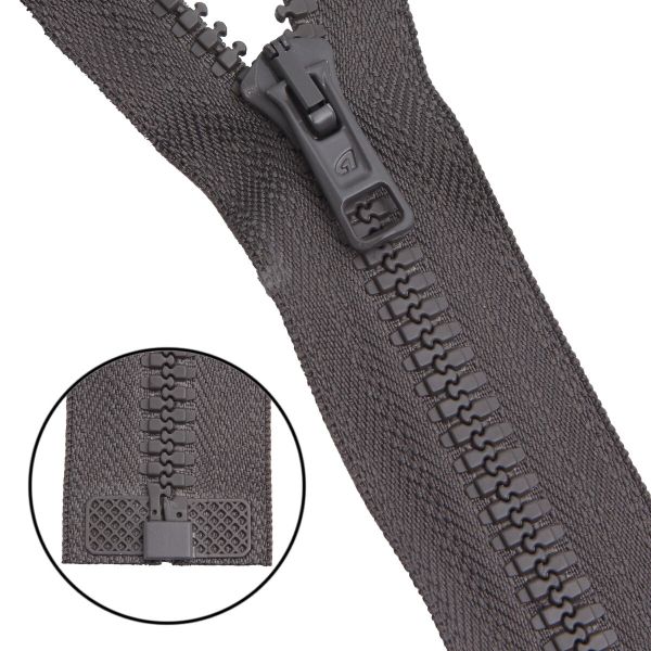 Молния трактор Arta Т6 (6 мм) 1 зам., разъем., 85 см, цв. 196 дым, уп.5 шт