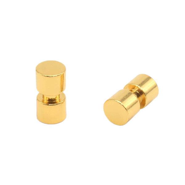 Наконечник для шнура металл 15х8 мм золото, 10 шт