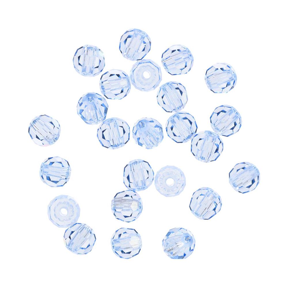 Бусины стекло ⌀3 мм, 24 шт, пурпурно-голубой/lt.sapphire, Preciosa 451-19-602