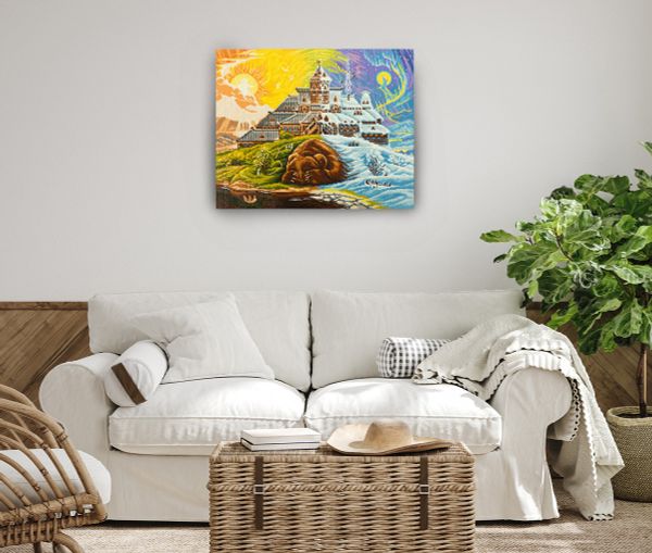 Алмазная (кристальная) мозаика Фрея, Пробуждение природы, 50х40 см