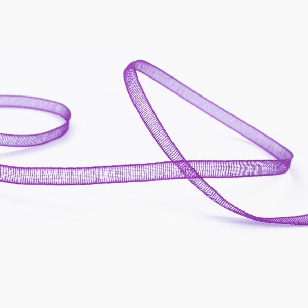 Лента капроновая (органза) _3.0 мм / 45.7 метров, 114 фиолетовый, Blitz OR-3