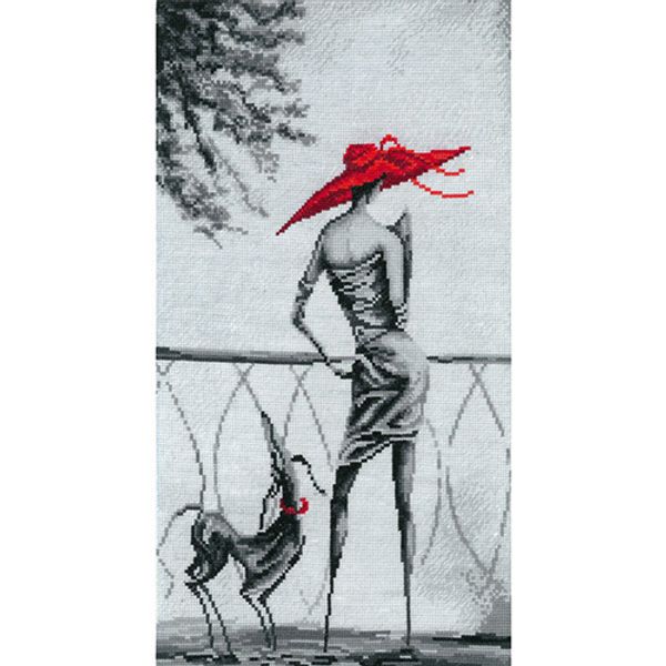 Набор для вышивания нитками Нитекс, Ожидание 23х39 см, 503840