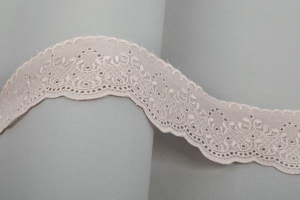 Кружево шитьё 54 мм / 10 м, ±0.2 м, Турция коралловый, Gamma GYEM-5401