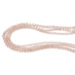 Бусины стекло ⌀2 мм, 3 мм, 4 мм, граненые, рондели, 3 нити по 38±1 см, микс, Astra&Craft, 22 бежевый