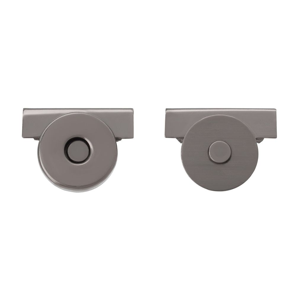 Замок застежка для сумки магнитный 20х17х14мм, 2 шт, LMKZ-003 черный никель