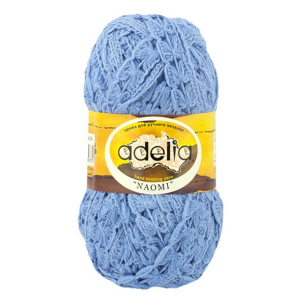 Пряжа Adelia Naomi / уп.5 мот. по 100г, 24м, 04 голубой