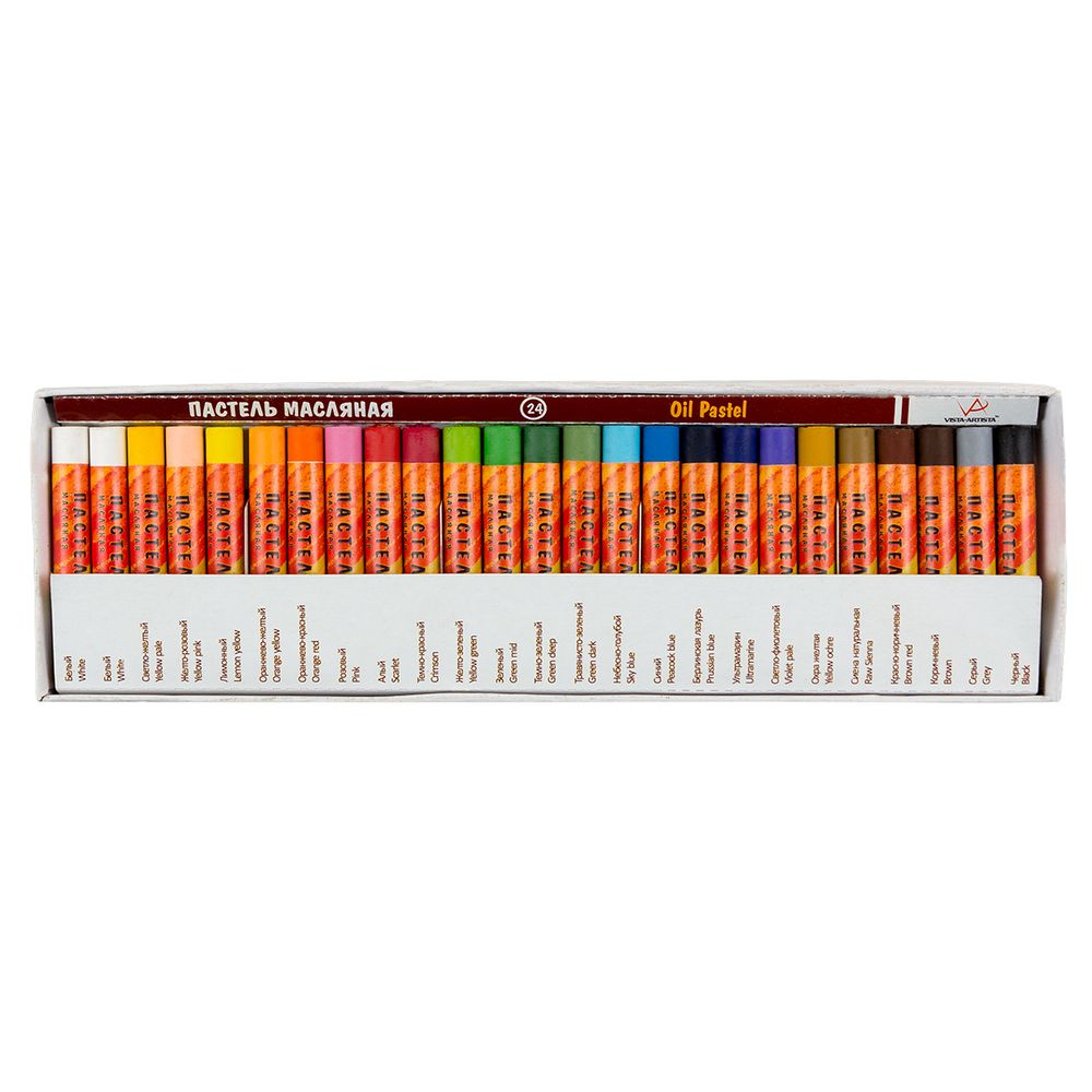Пастель масляная Vista-Artista Studio VAOP-24 набор 24 цв