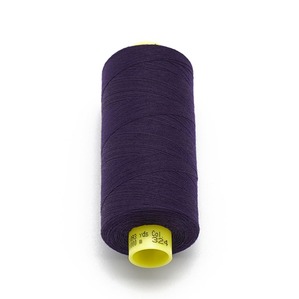 Нитка особо тонкая Gutermann Mara №150 (150/2), 1000 м, 713953, цв. 324 темно-фиолетовый, 1 катушка