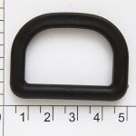 Полукольцо 30мм (40х30мм) пластик (ПП), чёрный, ПК-30, 100 шт