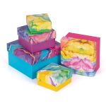 Набор подарочных коробок "5в1", 6х6х3 - 12х12х7 см, 01 мрамор, Stilerra SBOX-S14-5