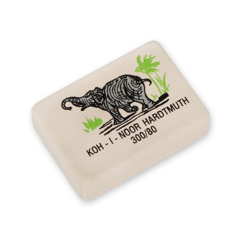 Ластик для чернографитных карандашей 300/80 80 шт, 0300080018KDRU цветной, KOH-I-NOOR Hardtmuth