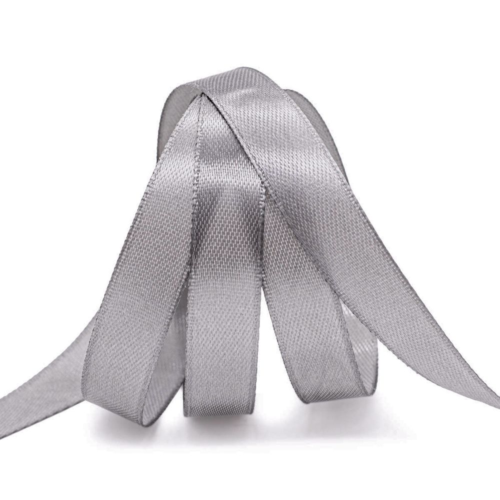 Лента атласная 1-сторонняя 12.0 мм / 22.86±1 метров, 148 стальной, Globus