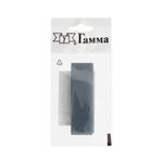 Лента контактная липучка фасовка (велкро) пришивная 25 мм / 5 шт по 25 см, 099 серый, Gamma LG-25, ПАРА (крючок+петля), качество "B"