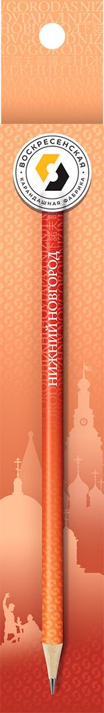 Карандаш чернографитный заточенный ТМ (HB), 4 шт, Нижний Новгород, ВКФ SUV-044