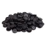 Пуговицы 4 прокола 28L=18 мм, (col.A (черный)) CN, 144 шт