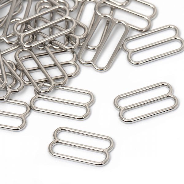 Рамки-регуляторы для бюстгальтера металл 15.0 мм, 815 цв.никель, уп.100 шт