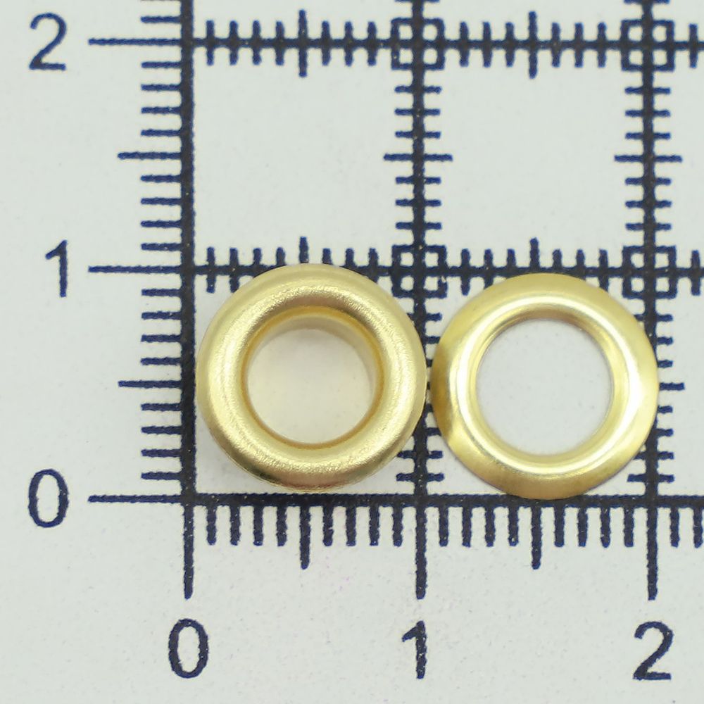 Люверсы металл ⌀_5.0 мм (внутр.), золото, 100 шт, BIG