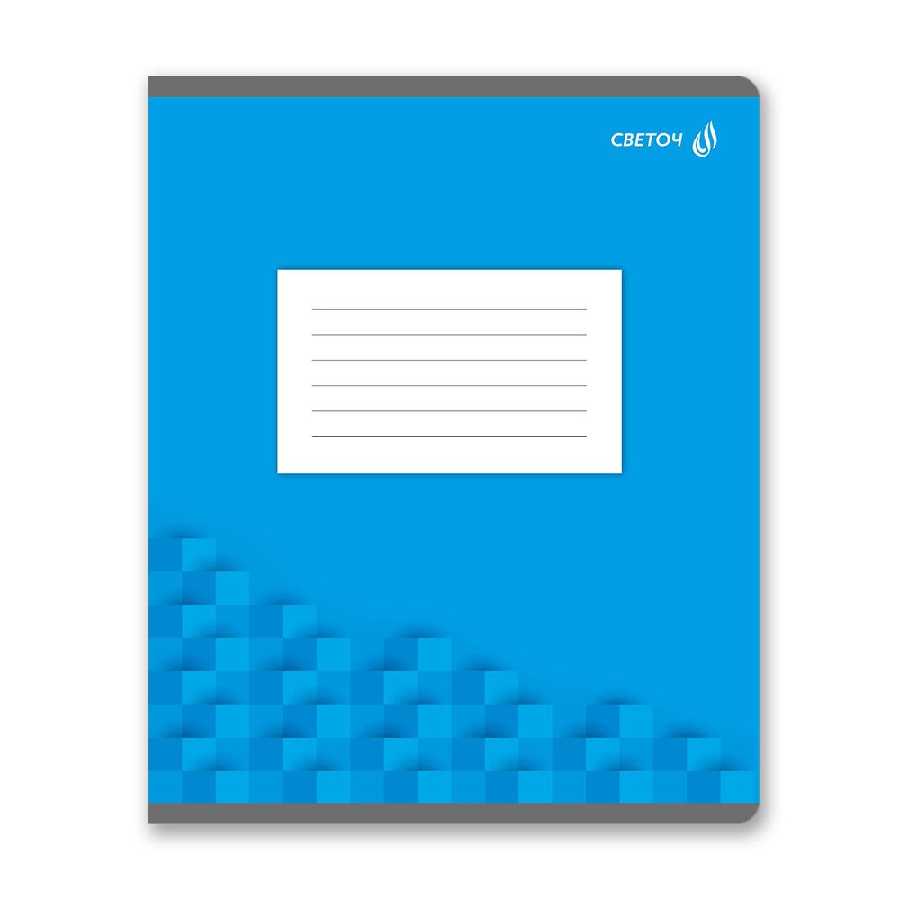 Тетрадь ученическая школьная A5+ 24 л. на скобе 65 г/м², белизна 100 %, 15 шт, клетка, 01115 Школьная тема, Светоч Т72