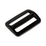 Пряжка двухщелевая 38 мм, 10 шт, черный, Gamma SAR001