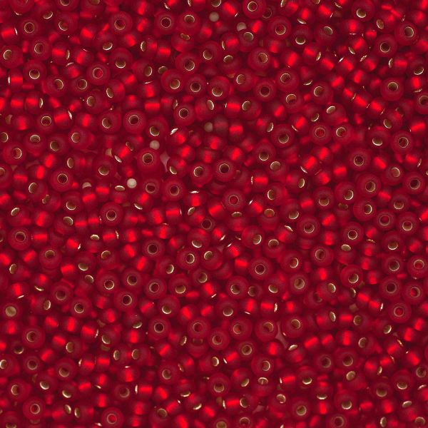 Бисер Preciosa прозрачный матовый с серебр.центром 10/0 (2.3 мм), круг.отв., 500гр, 331-39001-10/0-97070